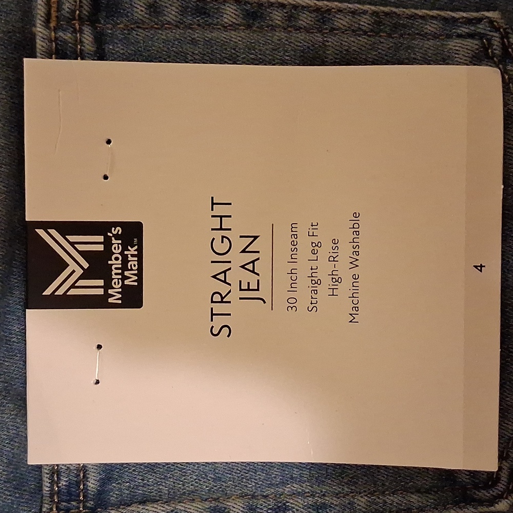 Women's Member Mark Straight Leg Jeans - Picture 3 of 6